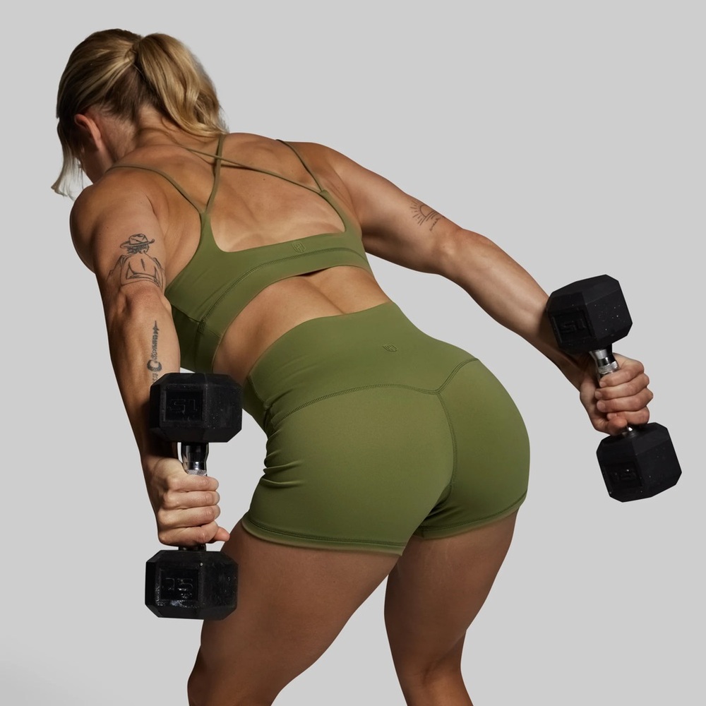 NEW ✨ BORN PRIMITIVE - New Heights Booty Shorts in Army Green